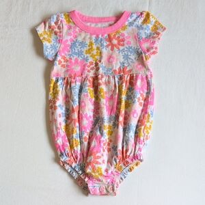 cat & jack colorful floral summer bubble romper playsuit 18 months baby girl